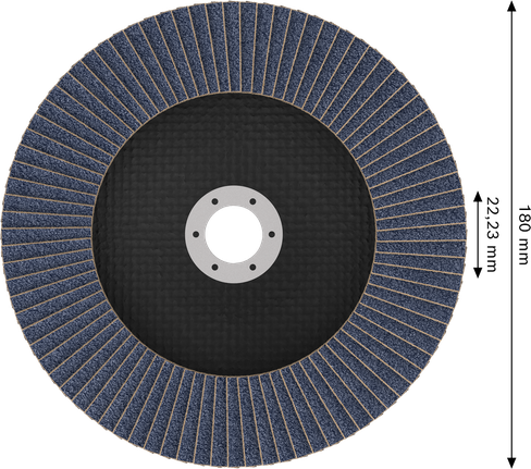 قرص الصنفرة Bosch X451 مقاس 180 مم G60 لطحن المعادن.
